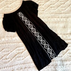 {Speechless} Boho Diamond Off The Shoulder dress